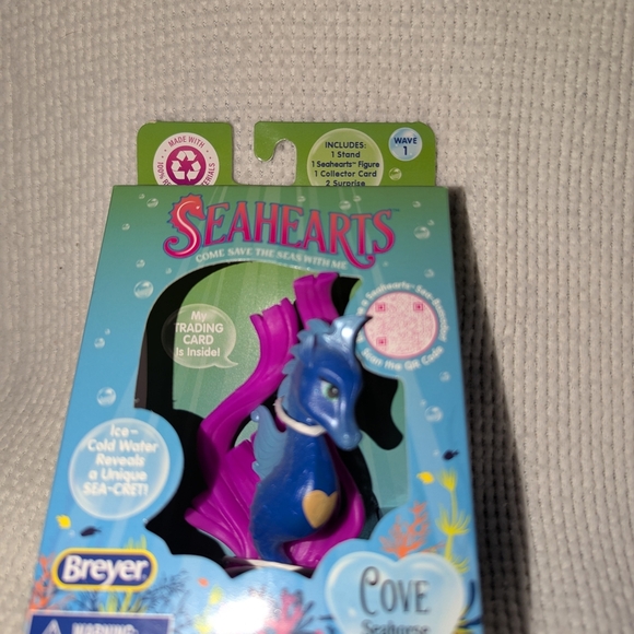 Breyer Seahearts Cove Seahorse Toy - Blue and Purple - Picture 1 of 12